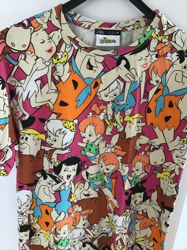 Zara flintstones mini - flintstones, kleid